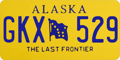 AK license plate GKX529