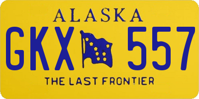 AK license plate GKX557