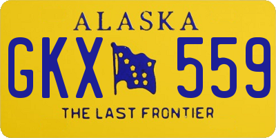 AK license plate GKX559