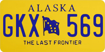 AK license plate GKX569