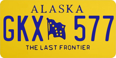 AK license plate GKX577