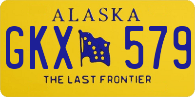 AK license plate GKX579