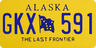 AK license plate GKX591