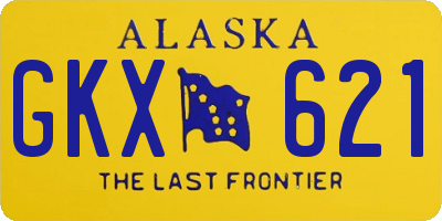 AK license plate GKX621