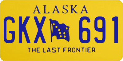 AK license plate GKX691