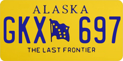 AK license plate GKX697