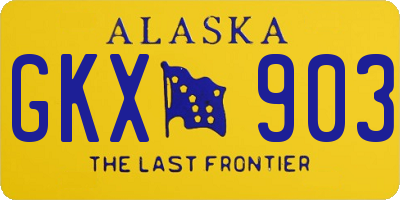 AK license plate GKX903