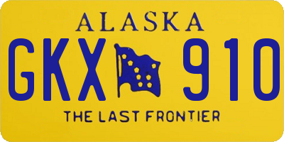 AK license plate GKX910