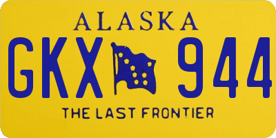 AK license plate GKX944