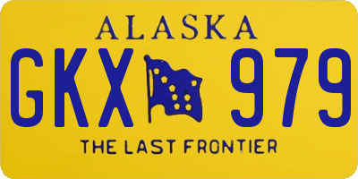 AK license plate GKX979