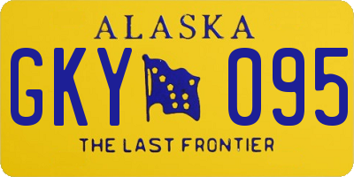 AK license plate GKY095