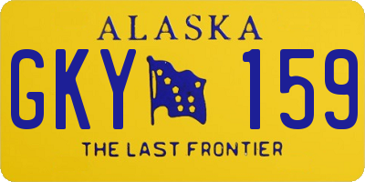 AK license plate GKY159