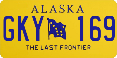 AK license plate GKY169