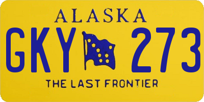 AK license plate GKY273