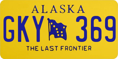 AK license plate GKY369