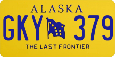 AK license plate GKY379
