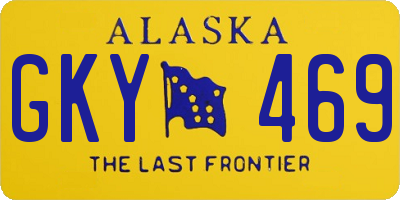 AK license plate GKY469