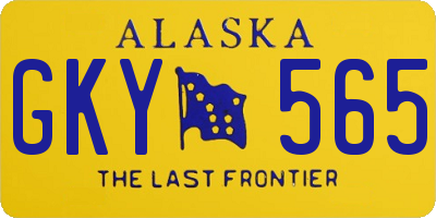 AK license plate GKY565