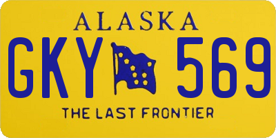 AK license plate GKY569