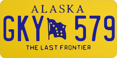 AK license plate GKY579