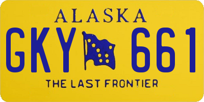 AK license plate GKY661