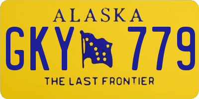 AK license plate GKY779
