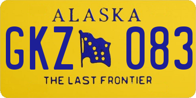 AK license plate GKZ083