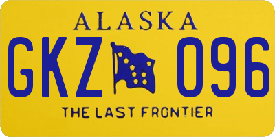 AK license plate GKZ096