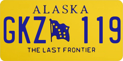 AK license plate GKZ119