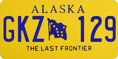 AK license plate GKZ129