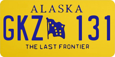 AK license plate GKZ131