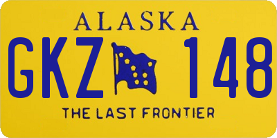 AK license plate GKZ148