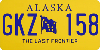 AK license plate GKZ158