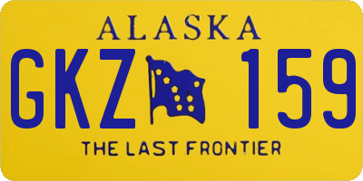 AK license plate GKZ159