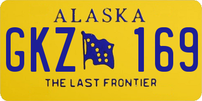 AK license plate GKZ169