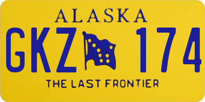AK license plate GKZ174