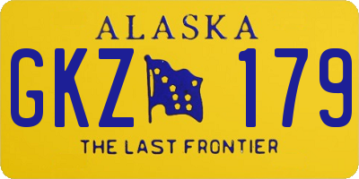 AK license plate GKZ179