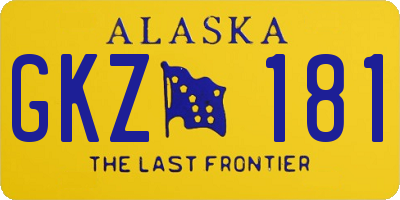 AK license plate GKZ181