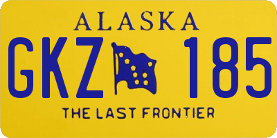 AK license plate GKZ185