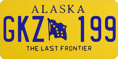 AK license plate GKZ199