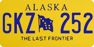 AK license plate GKZ252