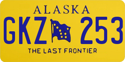AK license plate GKZ253