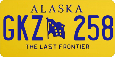 AK license plate GKZ258
