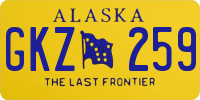 AK license plate GKZ259