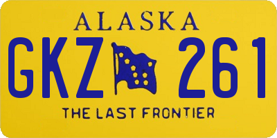 AK license plate GKZ261