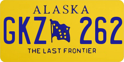 AK license plate GKZ262