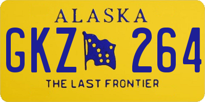 AK license plate GKZ264