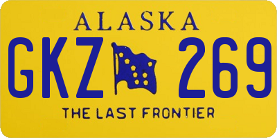 AK license plate GKZ269