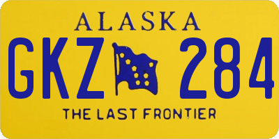 AK license plate GKZ284