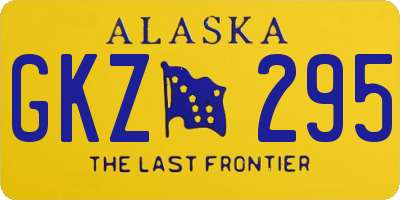 AK license plate GKZ295